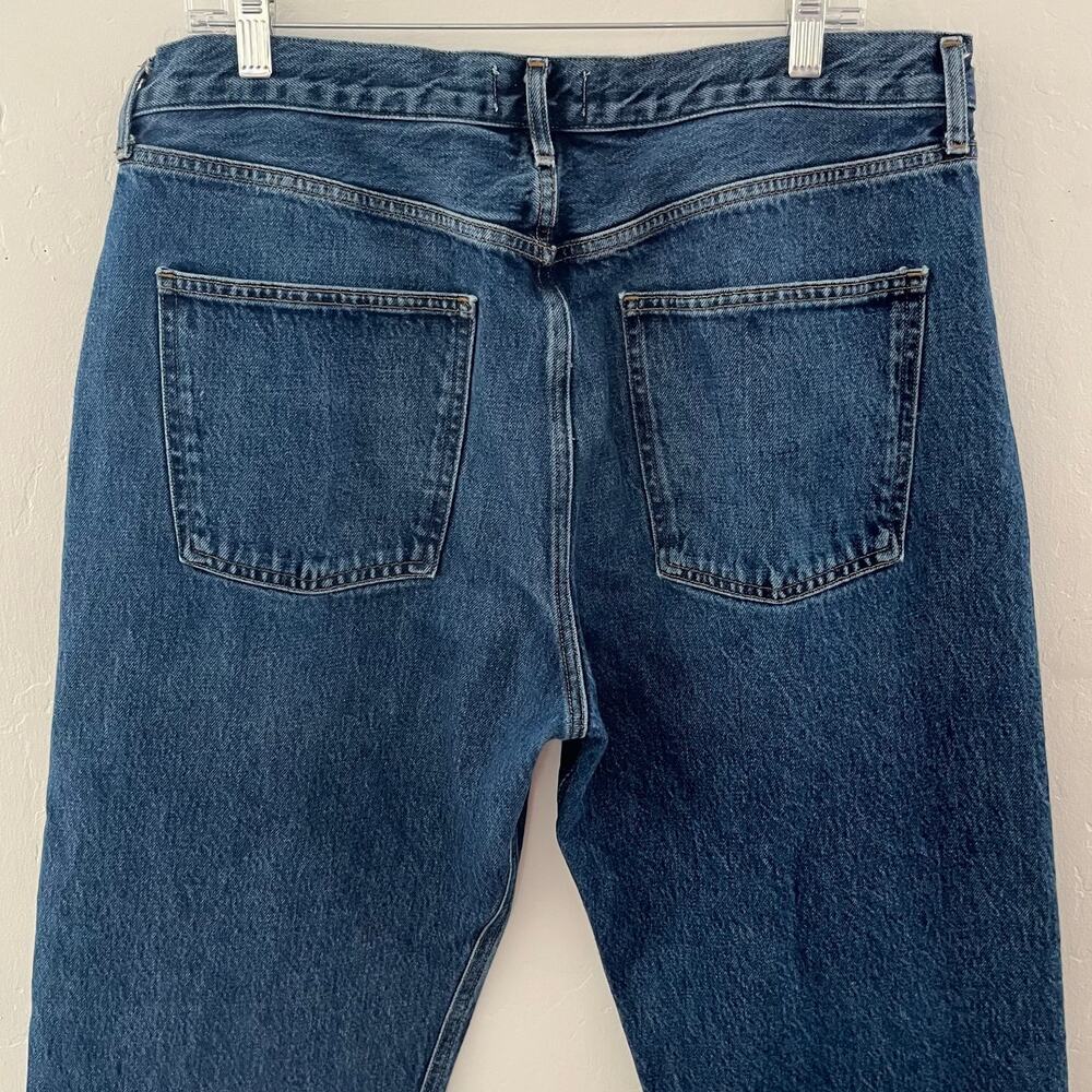 Agolde 90's Jean Size 32 Organic Cotton Straight Leg Button Fly Denim A069H-1141 - Picture 10 of 10
